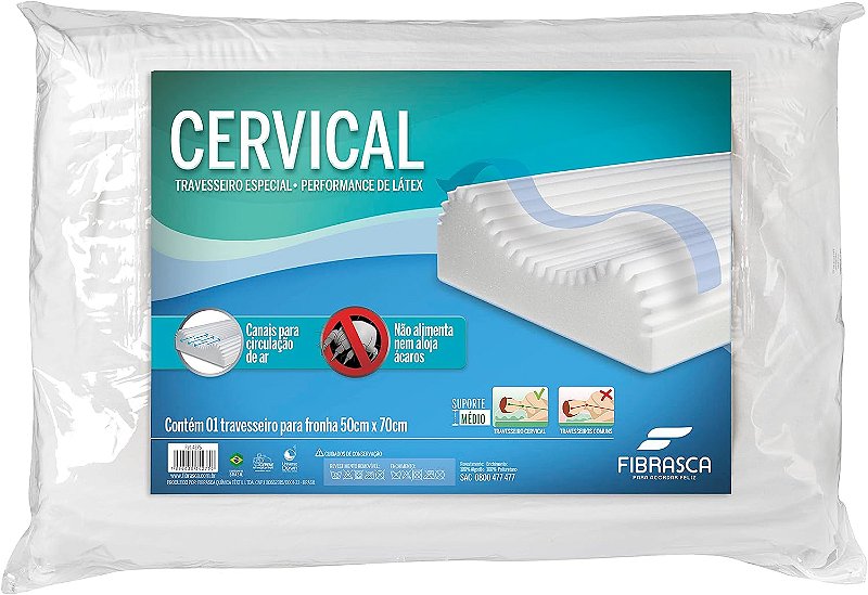 TRAVESSEIRO CERVICAL 50X70