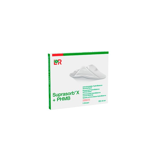 SUPRASORB X+PHMB - CURATIVO ANTIMICROBIANO HIDROBALANCE 14X20 Lote2312211905 Ean 4021447924823