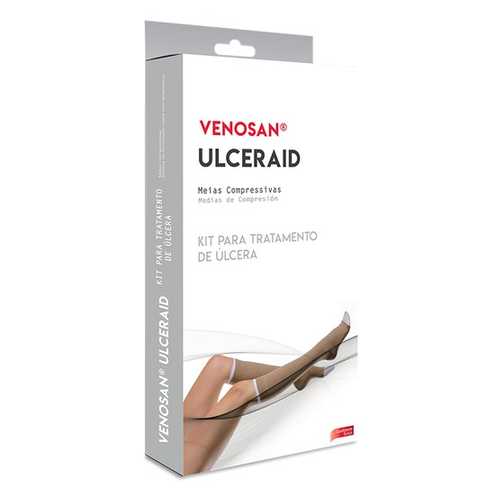 VENOSAN ULCERAID AD M COMPRESSAO 30-45MMHG BEGE/BRANCO BEGE Ean 7898360915590